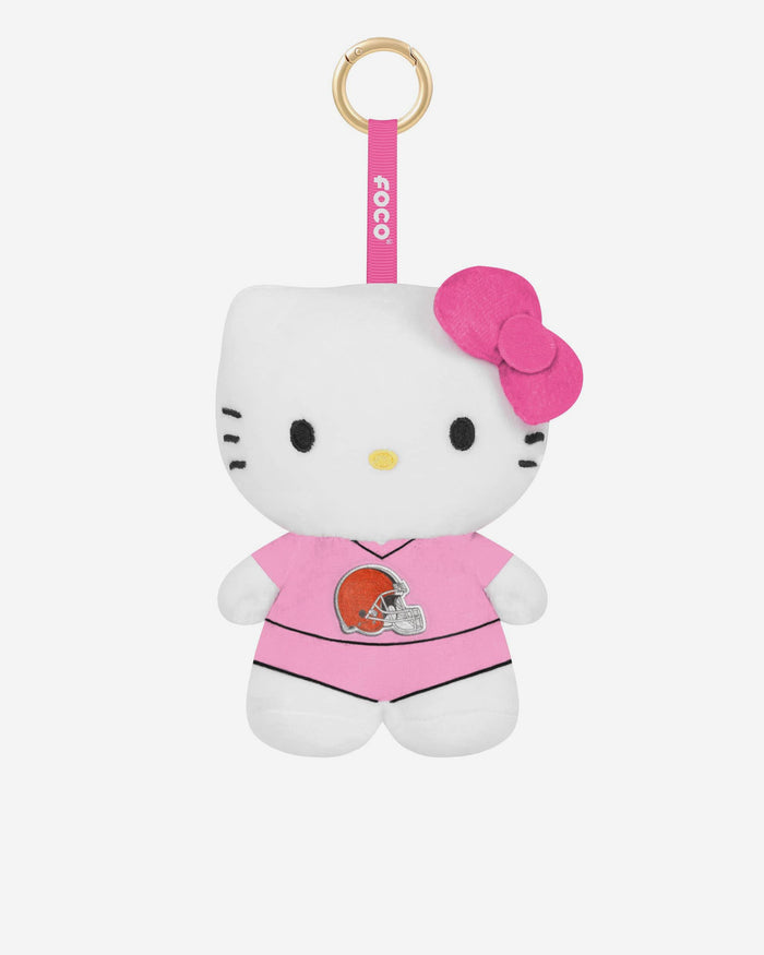 Cleveland Browns Plush Hello Kitty® Pink Bag Charm Keychain FOCO - FOCO.com