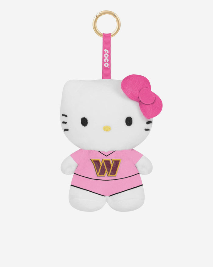 Washington Commanders Plush Hello Kitty® Pink Bag Charm Keychain FOCO - FOCO.com