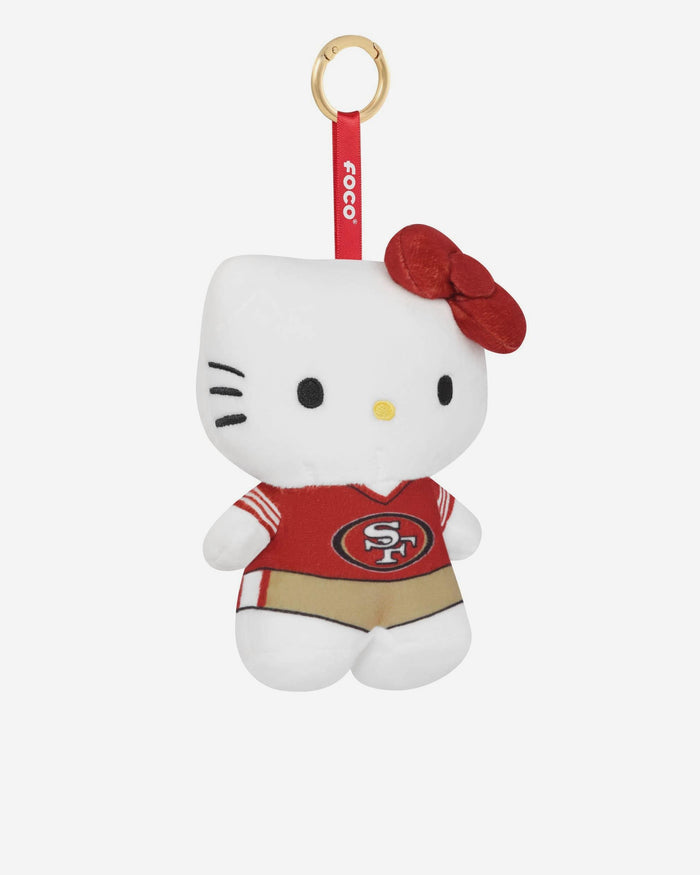 San Francisco 49ers Plush Hello Kitty® Bag Charm Keychain FOCO - FOCO.com