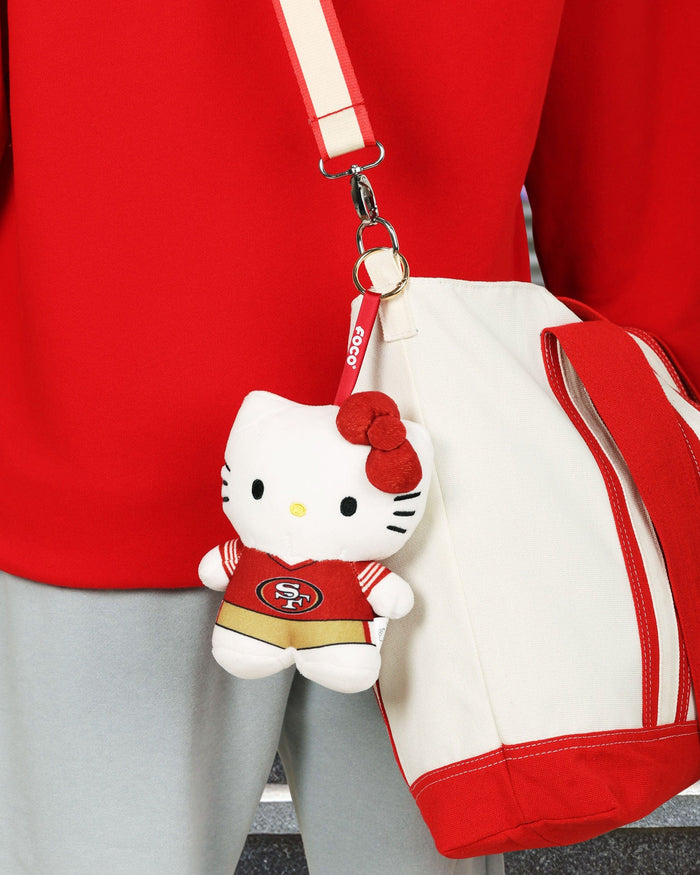 San Francisco 49ers Plush Hello Kitty® Bag Charm Keychain FOCO - FOCO.com