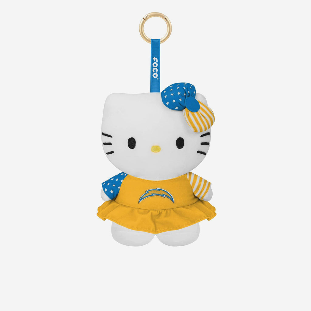 Los Angeles Chargers Americana Plush Hello Kitty® Bag Charm Keychain FOCO - FOCO.com