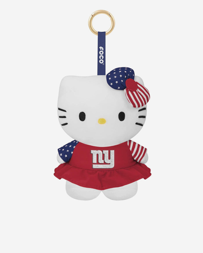 New York Giants Americana Plush Hello Kitty® Bag Charm Keychain FOCO - FOCO.com