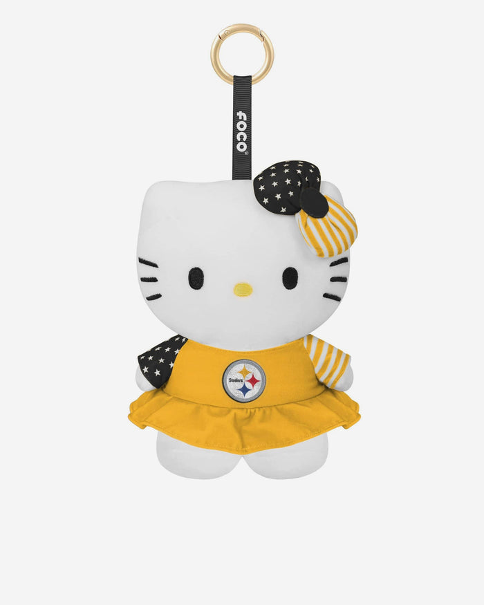 Pittsburgh Steelers Americana Plush Hello Kitty® Bag Charm Keychain FOCO - FOCO.com