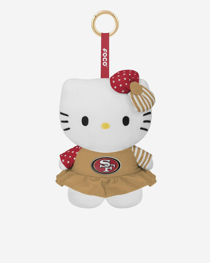 San Francisco 49ers Americana Plush Hello Kitty® Bag Charm Keychain FOCO - FOCO.com