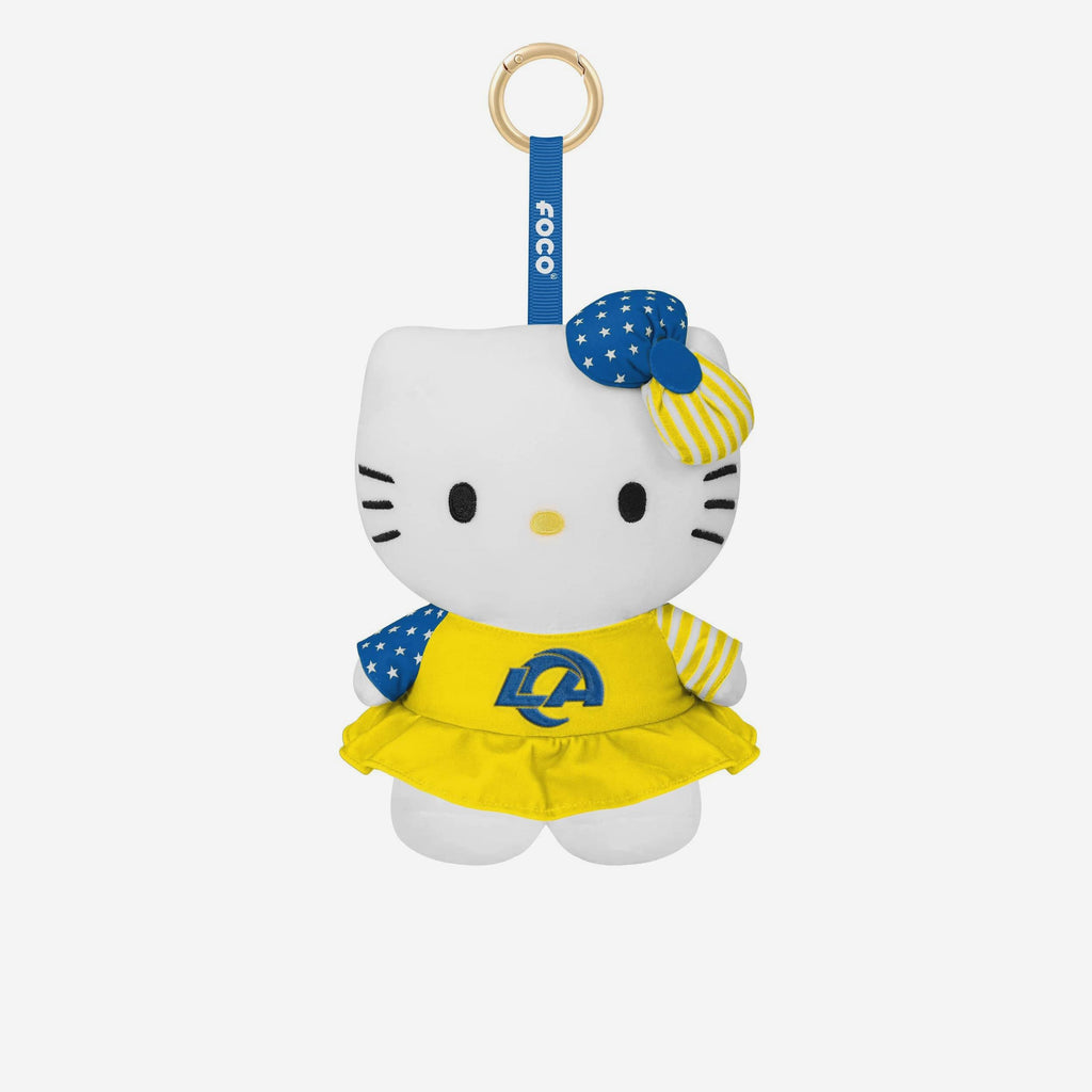 Los Angeles Rams Americana Plush Hello Kitty® Bag Charm Keychain FOCO - FOCO.com