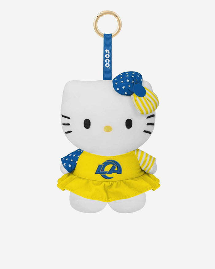 Los Angeles Rams Americana Plush Hello Kitty® Bag Charm Keychain FOCO - FOCO.com