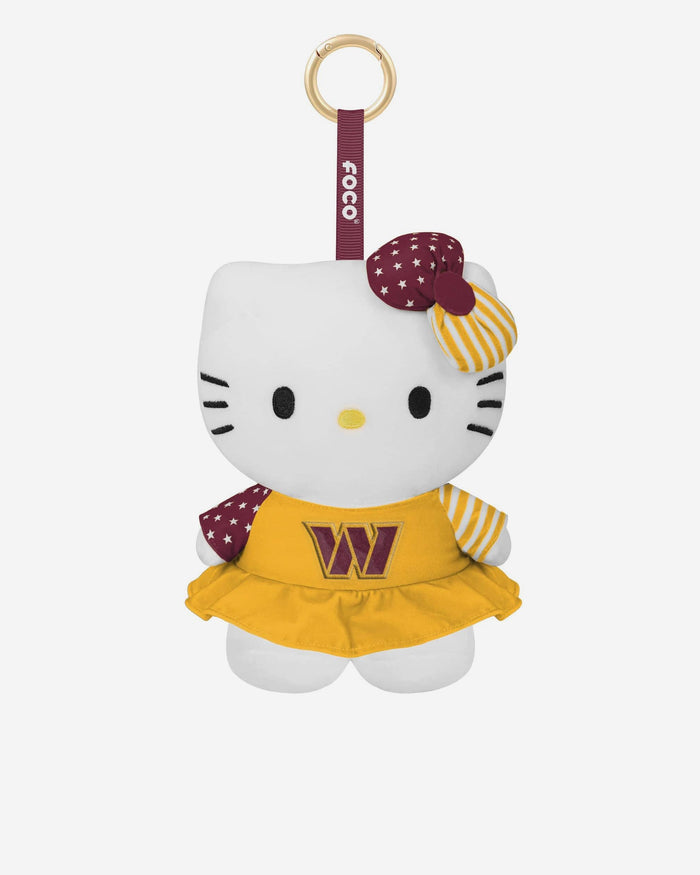 Washington Commanders Americana Plush Hello Kitty® Bag Charm Keychain FOCO - FOCO.com