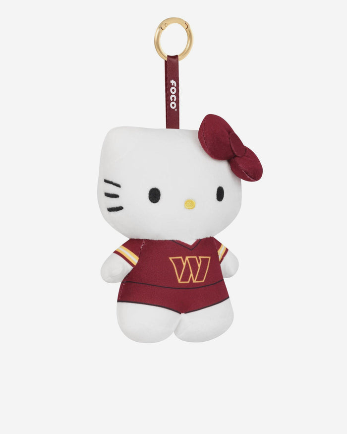 Washington Commanders Plush Hello Kitty® Bag Charm Keychain FOCO - FOCO.com