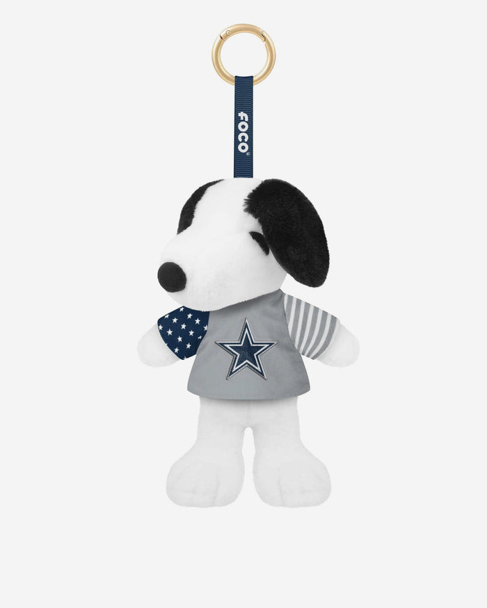 Dallas Cowboys Americana Plush Snoopy Peanuts Bag Charm Keychain FOCO - FOCO.com