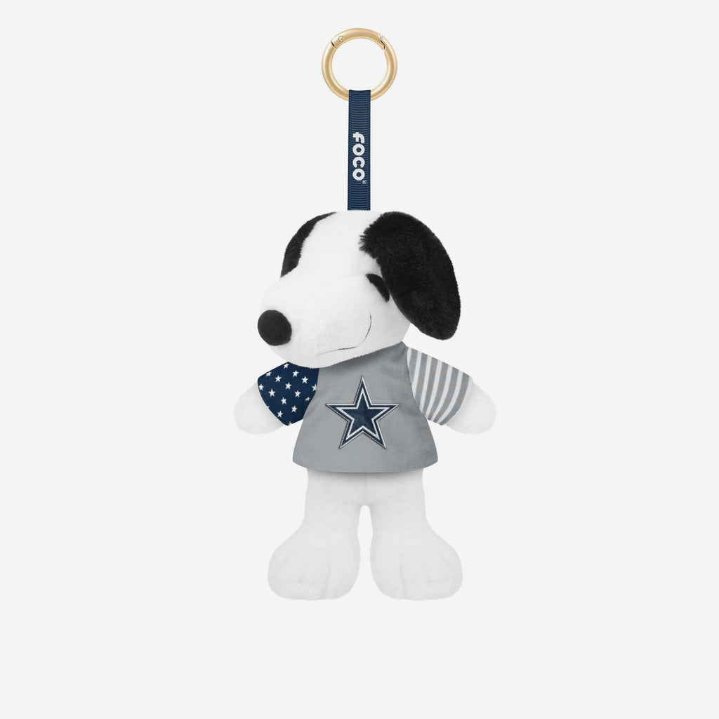 Dallas Cowboys Americana Plush Snoopy Peanuts Bag Charm Keychain FOCO - FOCO.com