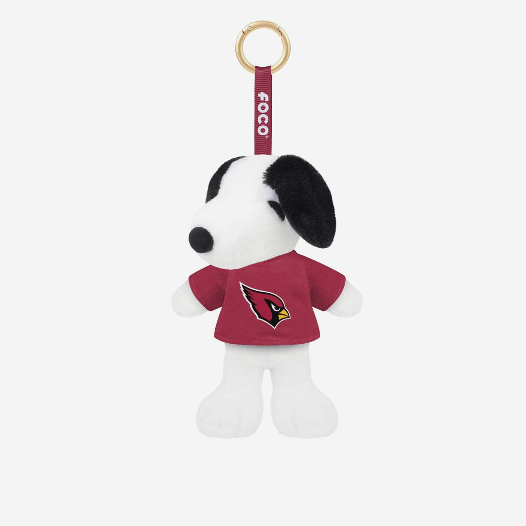 Arizona Cardinals Plush Snoopy Peanuts Bag Charm Keychain