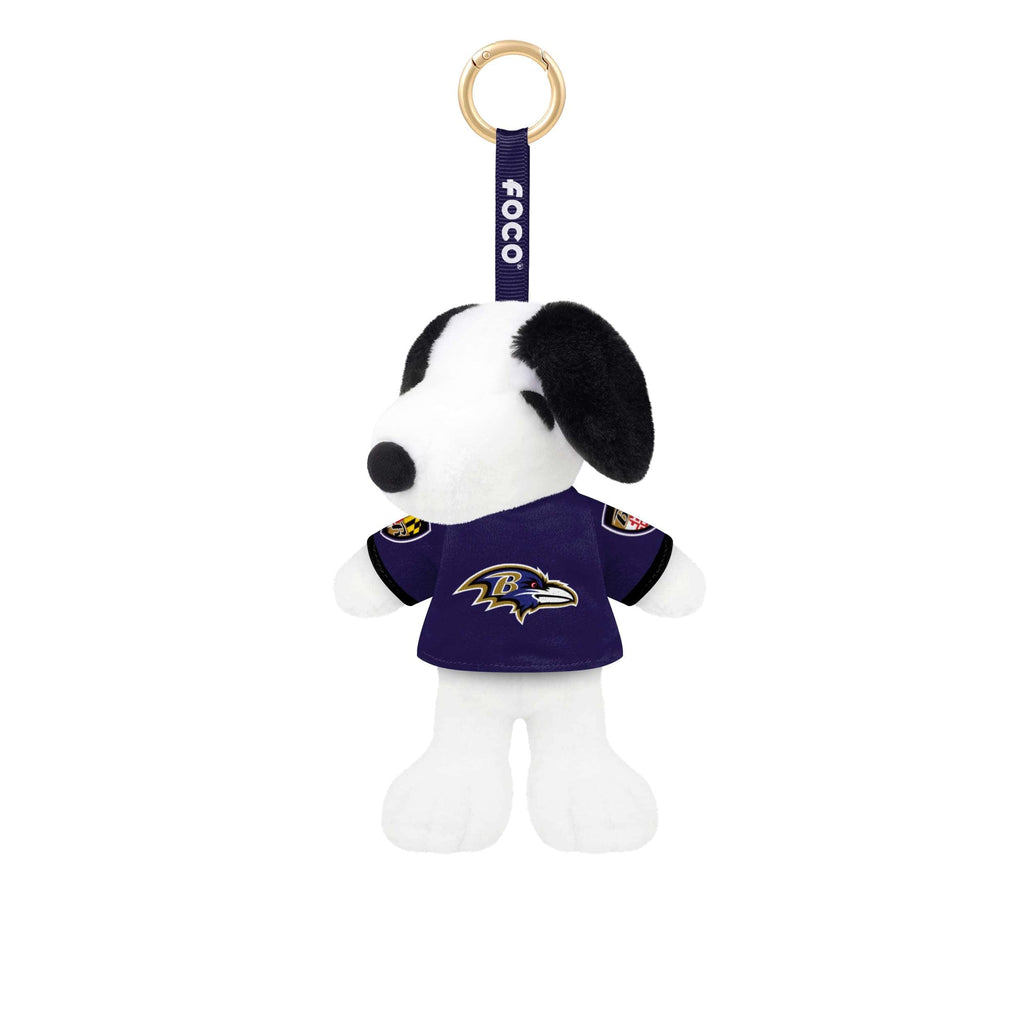 Baltimore Ravens Plush Snoopy Peanuts Bag Charm Keychain