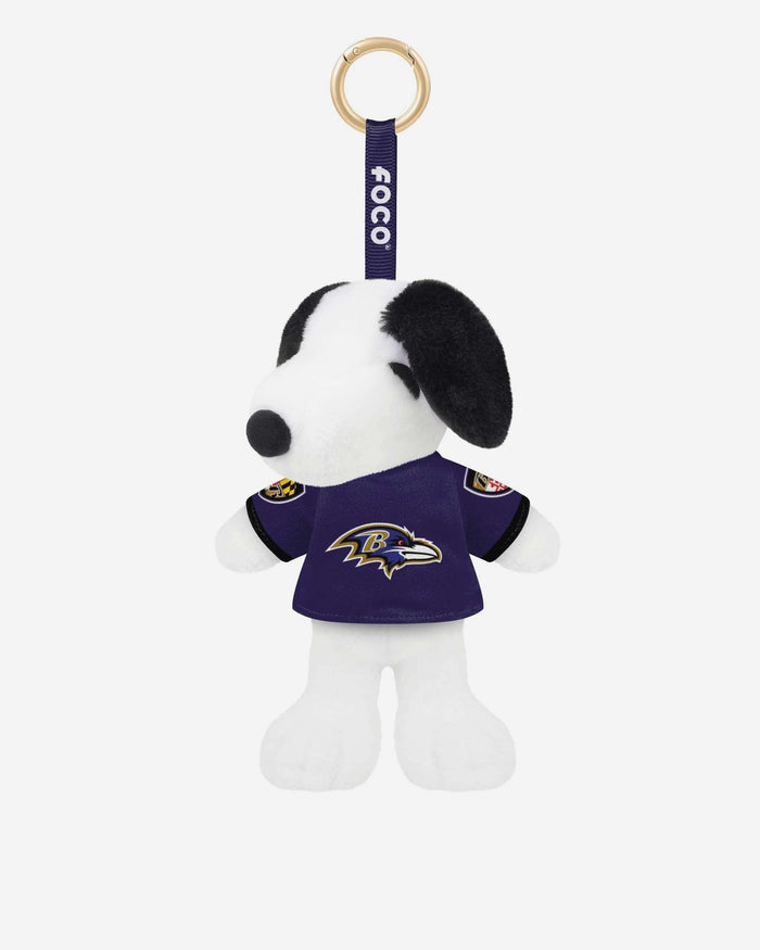 Baltimore Ravens Plush Snoopy Peanuts Bag Charm Keychain