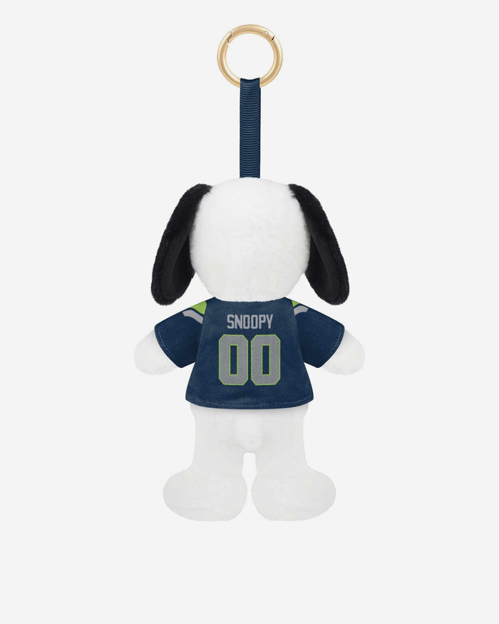 Seattle Seahawks Super Bowl LX Champions Plush Snoopy Peanuts Bag Charm Keychain FOCO - FOCO.com