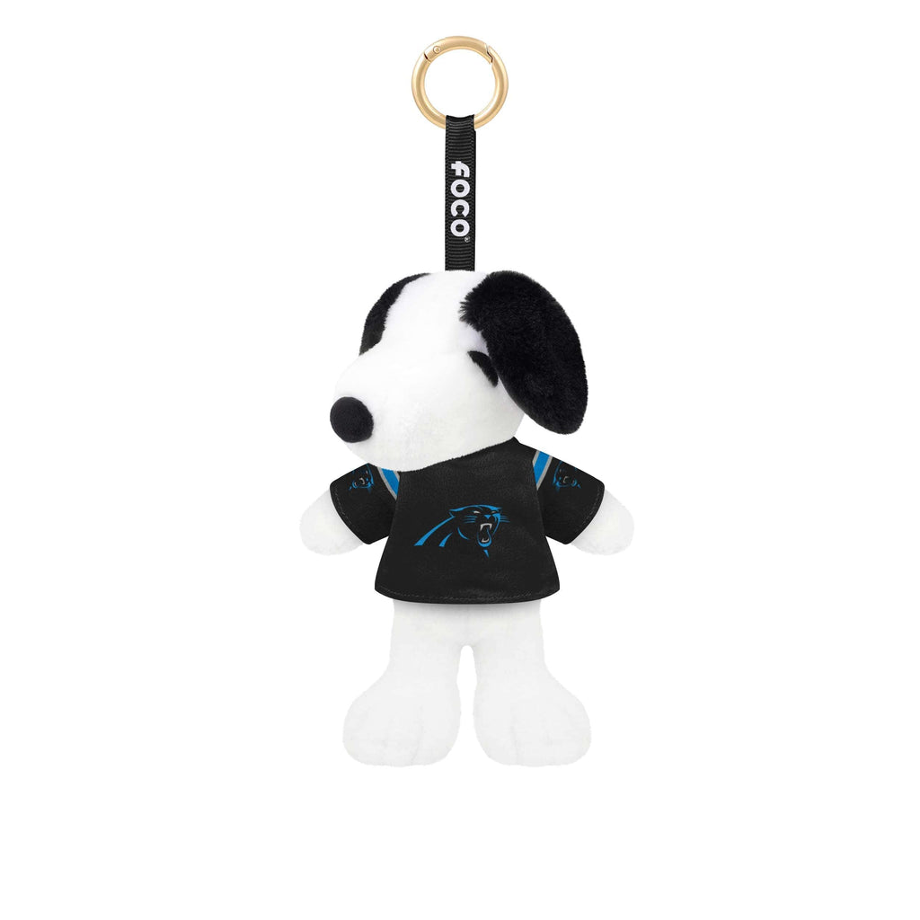 Carolina Panthers Plush Snoopy Peanuts Bag Charm Keychain