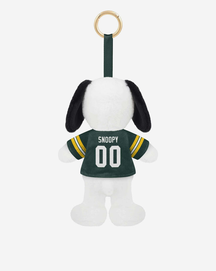 Green Bay Packers Plush Snoopy Peanuts Bag Charm Keychain FOCO - FOCO.com