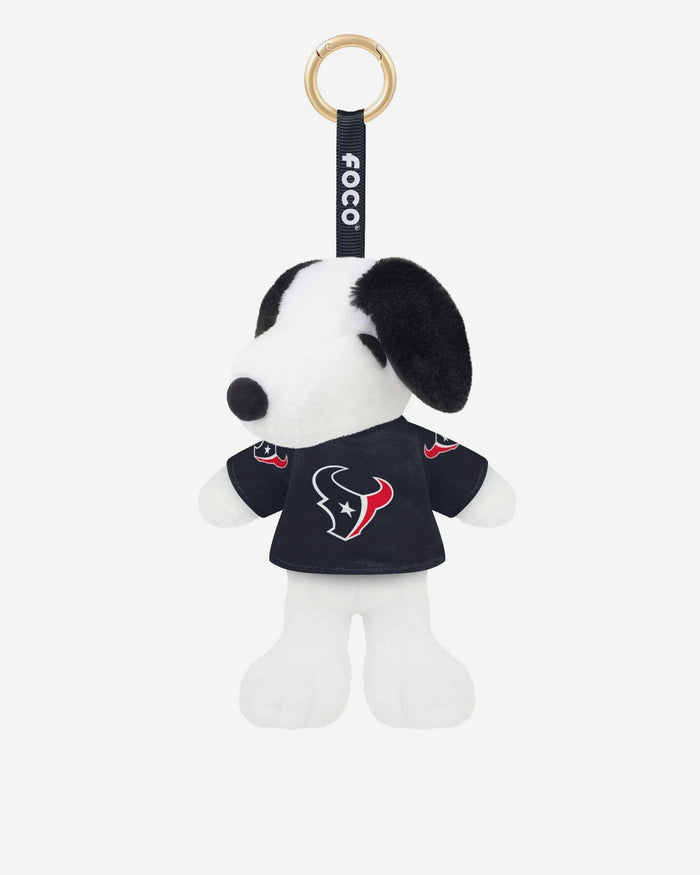 Houston Texans Plush Snoopy Peanuts Bag Charm Keychain FOCO - FOCO.com