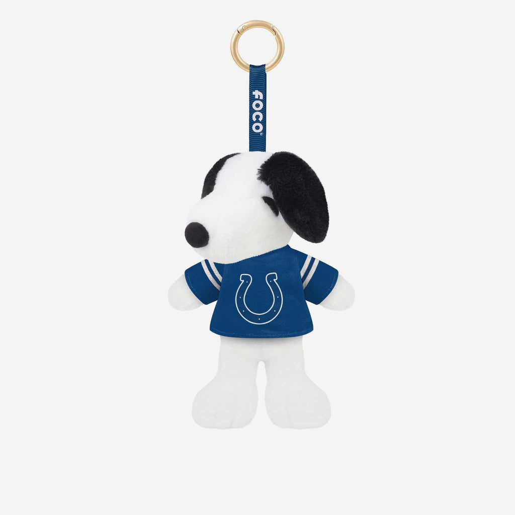 Indianapolis Colts Plush Snoopy Peanuts Bag Charm Keychain FOCO - FOCO.com