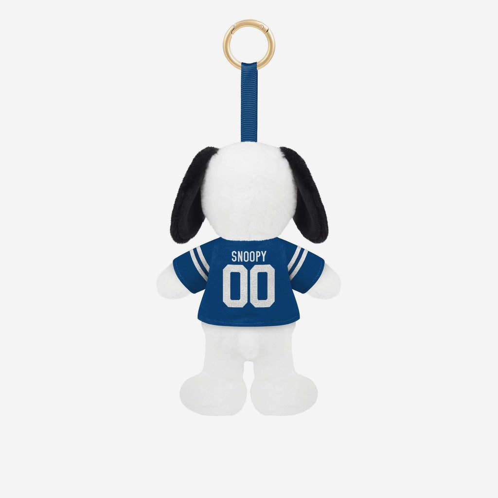 Indianapolis Colts Plush Snoopy Peanuts Bag Charm Keychain FOCO