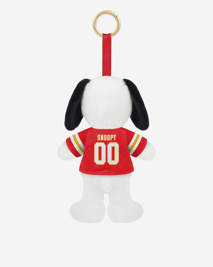 Kansas City Chiefs Plush Snoopy Peanuts Bag Charm Keychain FOCO - FOCO.com