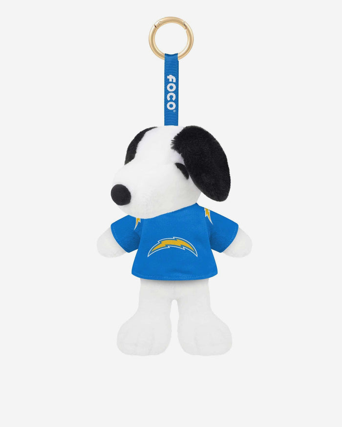 Los Angeles Chargers Plush Snoopy Peanuts Bag Charm Keychain FOCO - FOCO.com