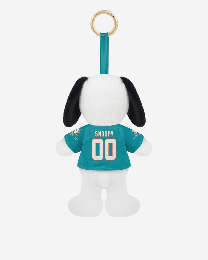 Miami Dolphins Plush Snoopy Peanuts Bag Charm Keychain FOCO - FOCO.com