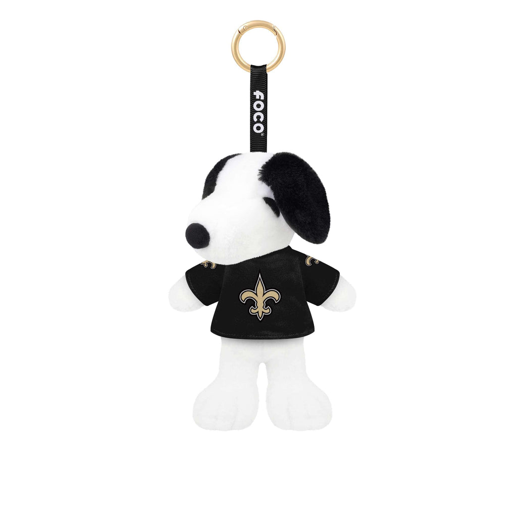 New Orleans Saints Plush Snoopy Peanuts Bag Charm Keychain