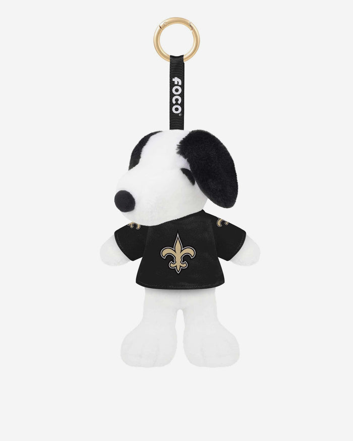New Orleans Saints Plush Snoopy Peanuts Bag Charm Keychain