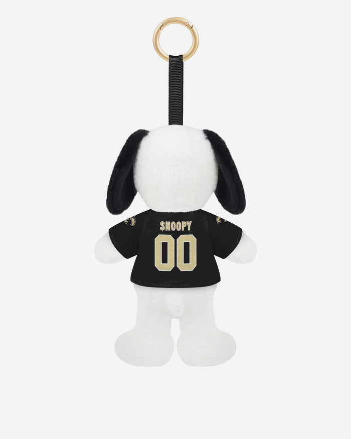 New Orleans Saints Plush Snoopy Peanuts Bag Charm Keychain