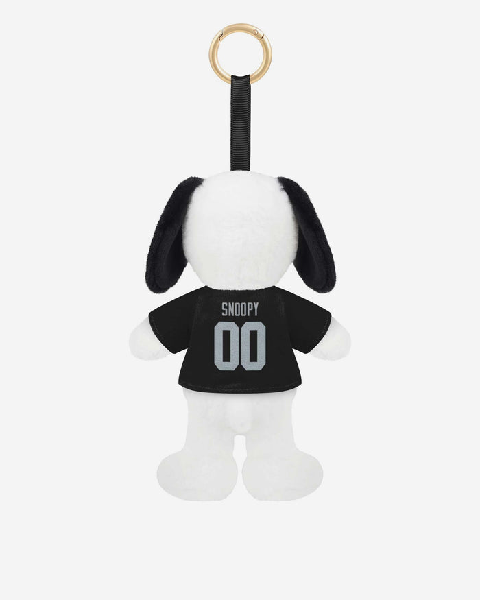Las Vegas Raiders Plush Snoopy Peanuts Bag Charm Keychain