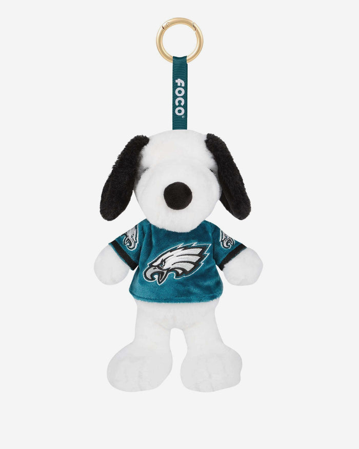Philadelphia Eagles Plush Snoopy Peanuts Bag Charm Keychain FOCO - FOCO.com