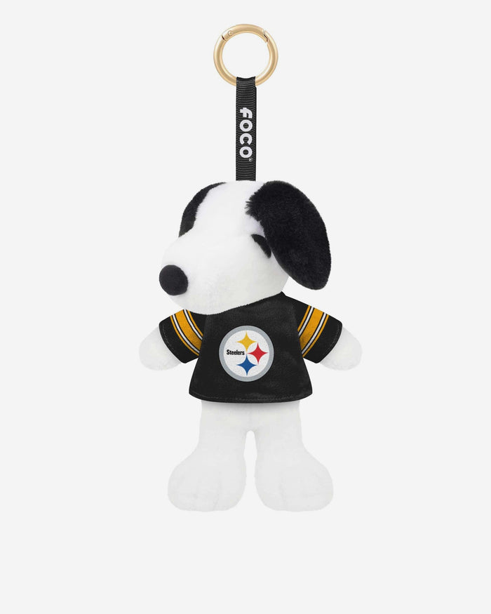 Pittsburgh Steelers Plush Snoopy Peanuts Bag Charm Keychain FOCO - FOCO.com