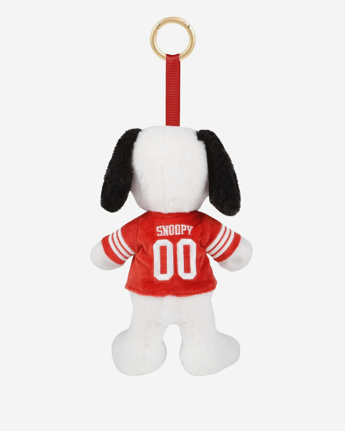 San Francisco 49ers Plush Snoopy Peanuts Bag Charm Keychain FOCO - FOCO.com