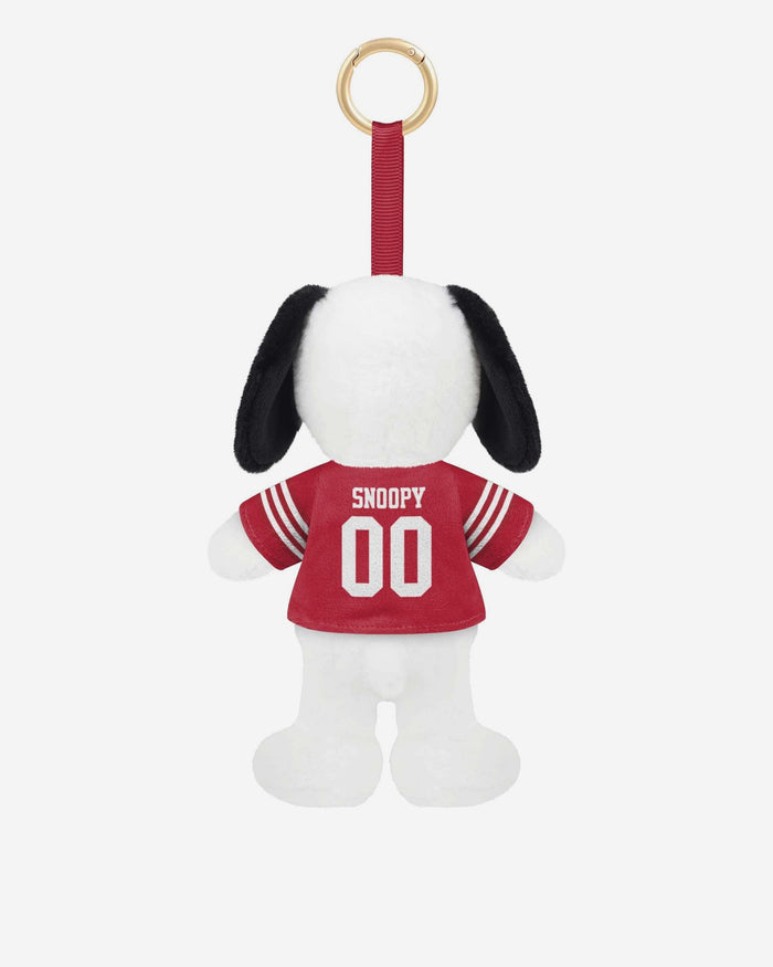 San Francisco 49ers Plush Snoopy Peanuts Bag Charm Keychain FOCO - FOCO.com