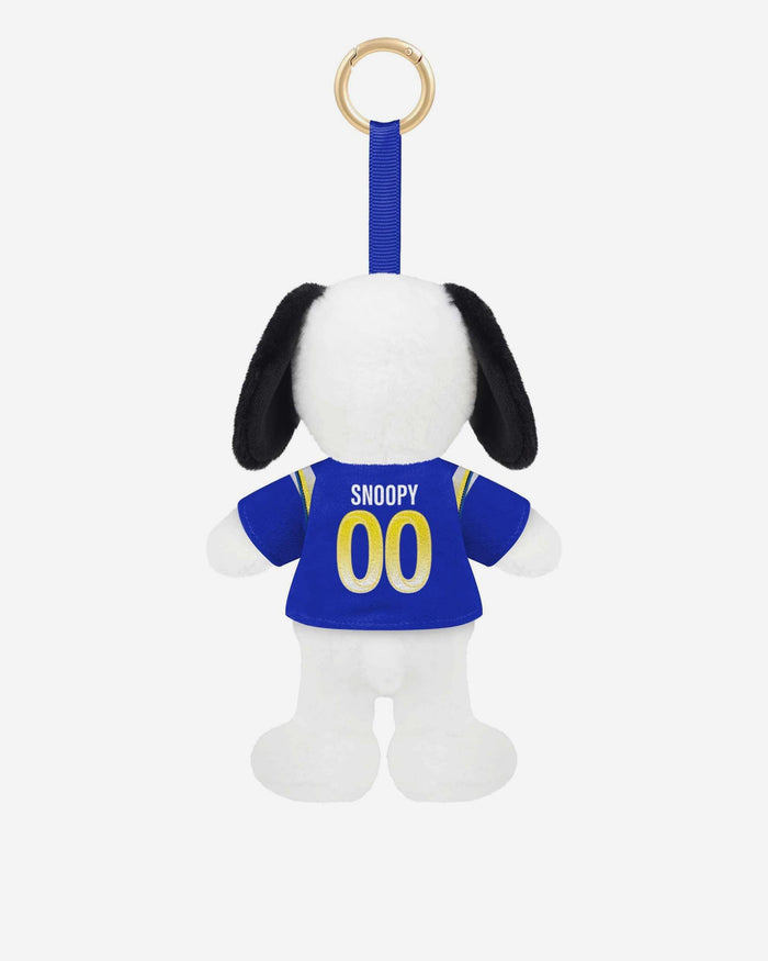 Los Angeles Rams Plush Snoopy Peanuts Bag Charm Keychain