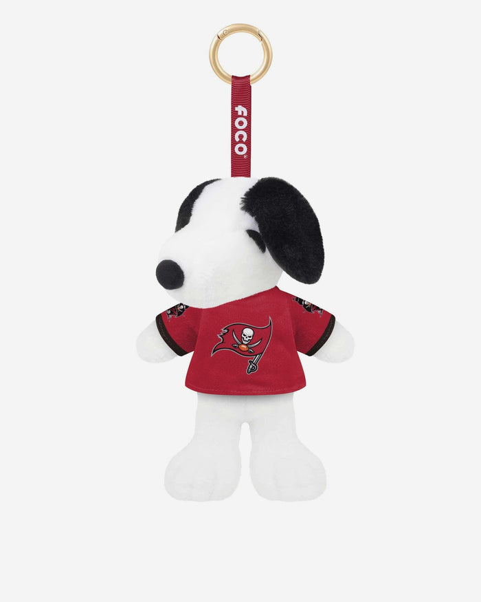 Tampa Bay Buccaneers Plush Snoopy Peanuts Bag Charm Keychain