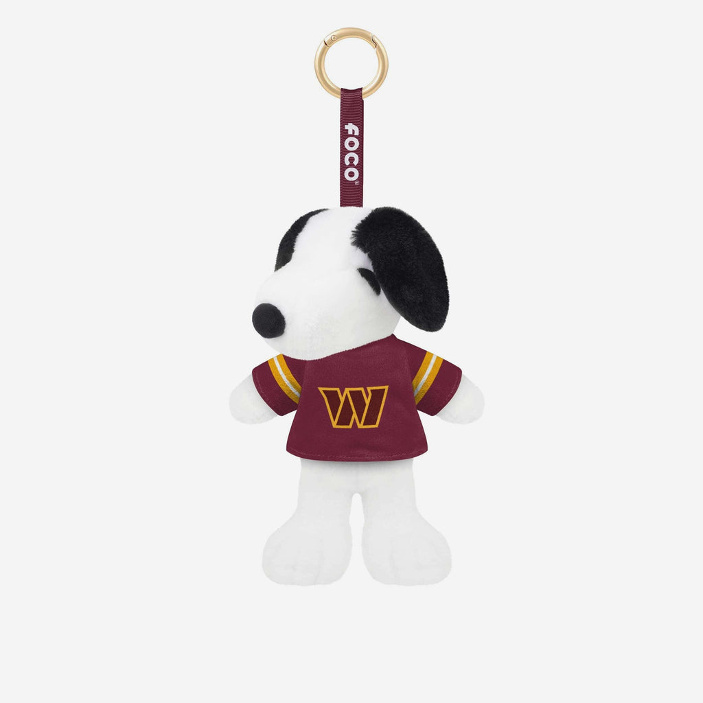Washington Commanders Plush Snoopy Peanuts Bag Charm Keychain FOCO - FOCO.com