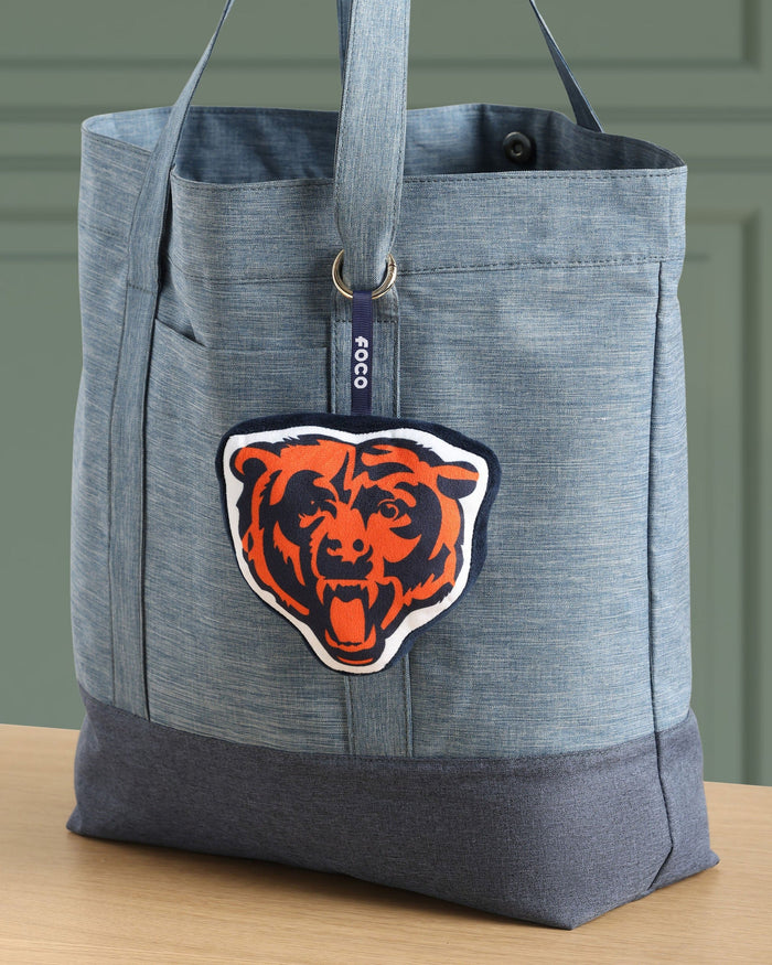 Chicago Bears Plush Team Logo Bag Charm Keychain FOCO - FOCO.com