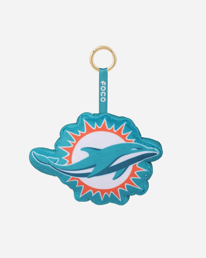 Miami Dolphins Plush Team Logo Bag Charm Keychain FOCO - FOCO.com