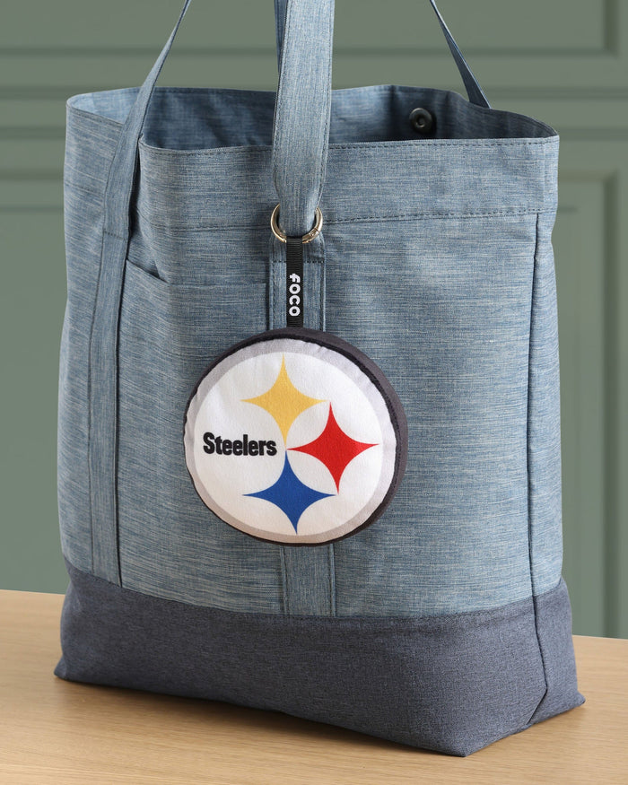 Pittsburgh Steelers Plush Team Logo Bag Charm Keychain FOCO - FOCO.com