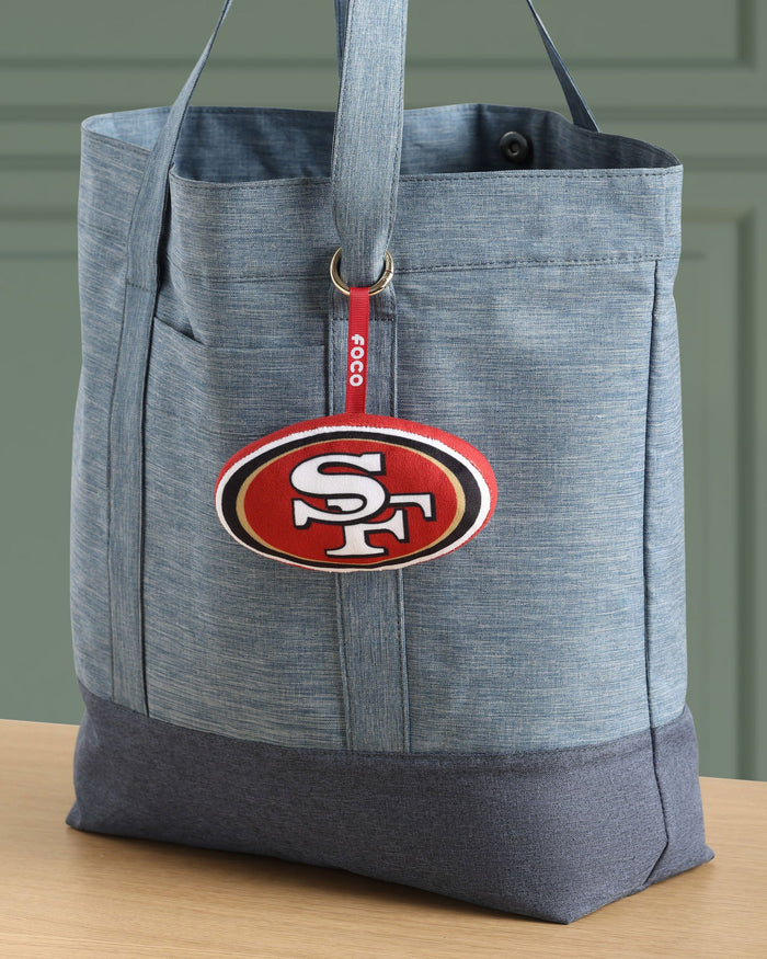 San Francisco 49ers Plush Team Logo Bag Charm Keychain FOCO - FOCO.com