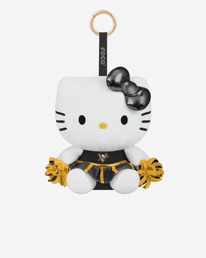 Pittsburgh Penguins Plush Hello Kitty® Cheer Outfit Bag Charm Keychain FOCO - FOCO.com