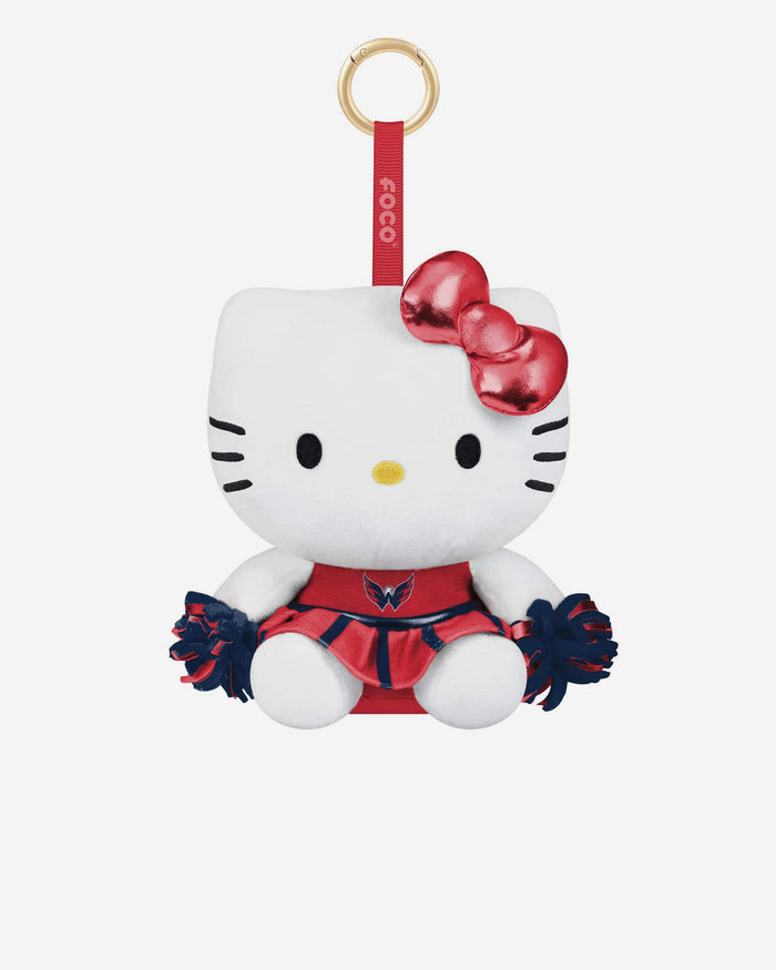 Washington Capitals Plush Hello Kitty® Cheer Outfit Bag Charm Keychain FOCO - FOCO.com