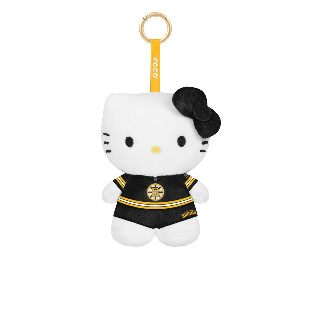 Boston Bruins Plush Hello Kitty® Bag Charm Keychain FOCO - FOCO.com