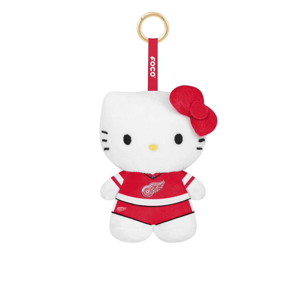Detroit Red Wings Plush Hello Kitty® Bag Charm Keychain FOCO - FOCO.com
