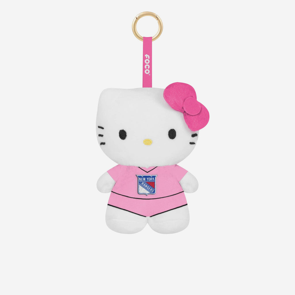New York Rangers Plush Hello Kitty® Pink Bag Charm Keychain FOCO - FOCO.com