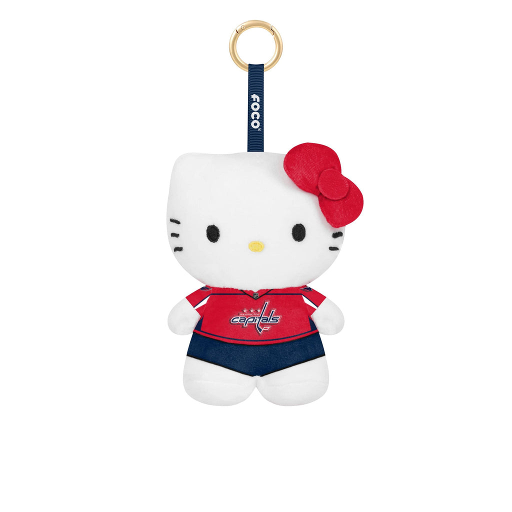 Washington Capitals Plush Hello Kitty® Bag Charm Keychain FOCO - FOCO.com