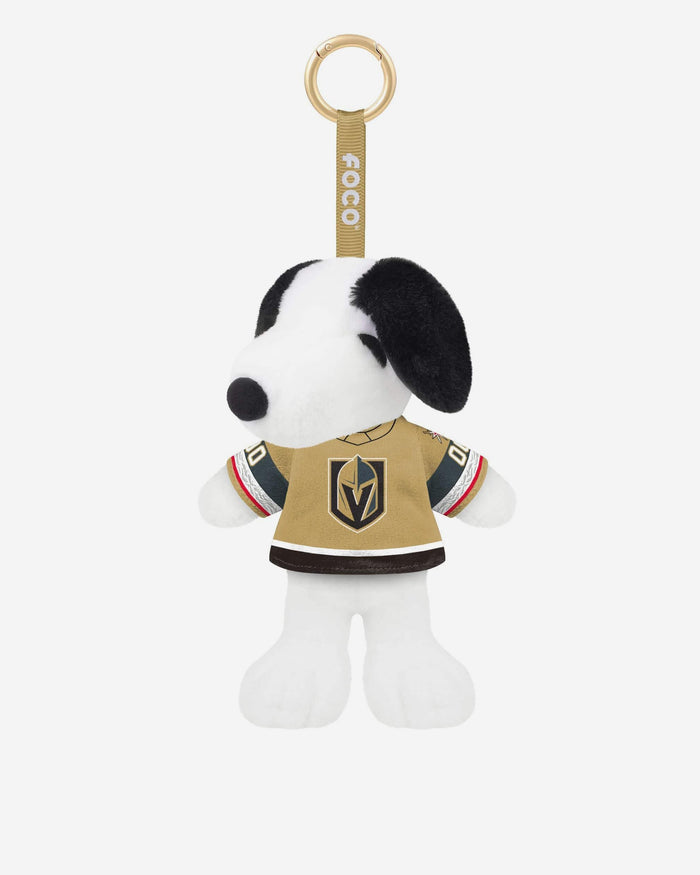 Vegas Golden Knights Plush Snoopy Peanuts Bag Charm Keychain FOCO - FOCO.com