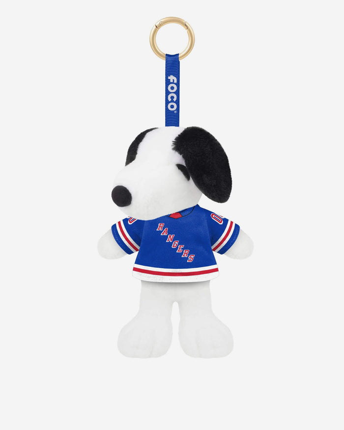 New York Rangers Plush Snoopy Peanuts Bag Charm Keychain FOCO - FOCO.com