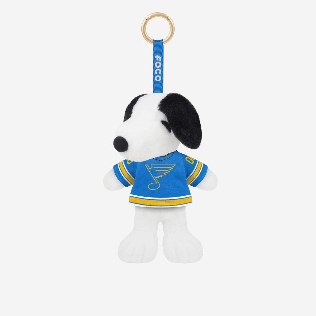 St Louis Blues Plush Snoopy Peanuts Bag Charm Keychain FOCO - FOCO.com